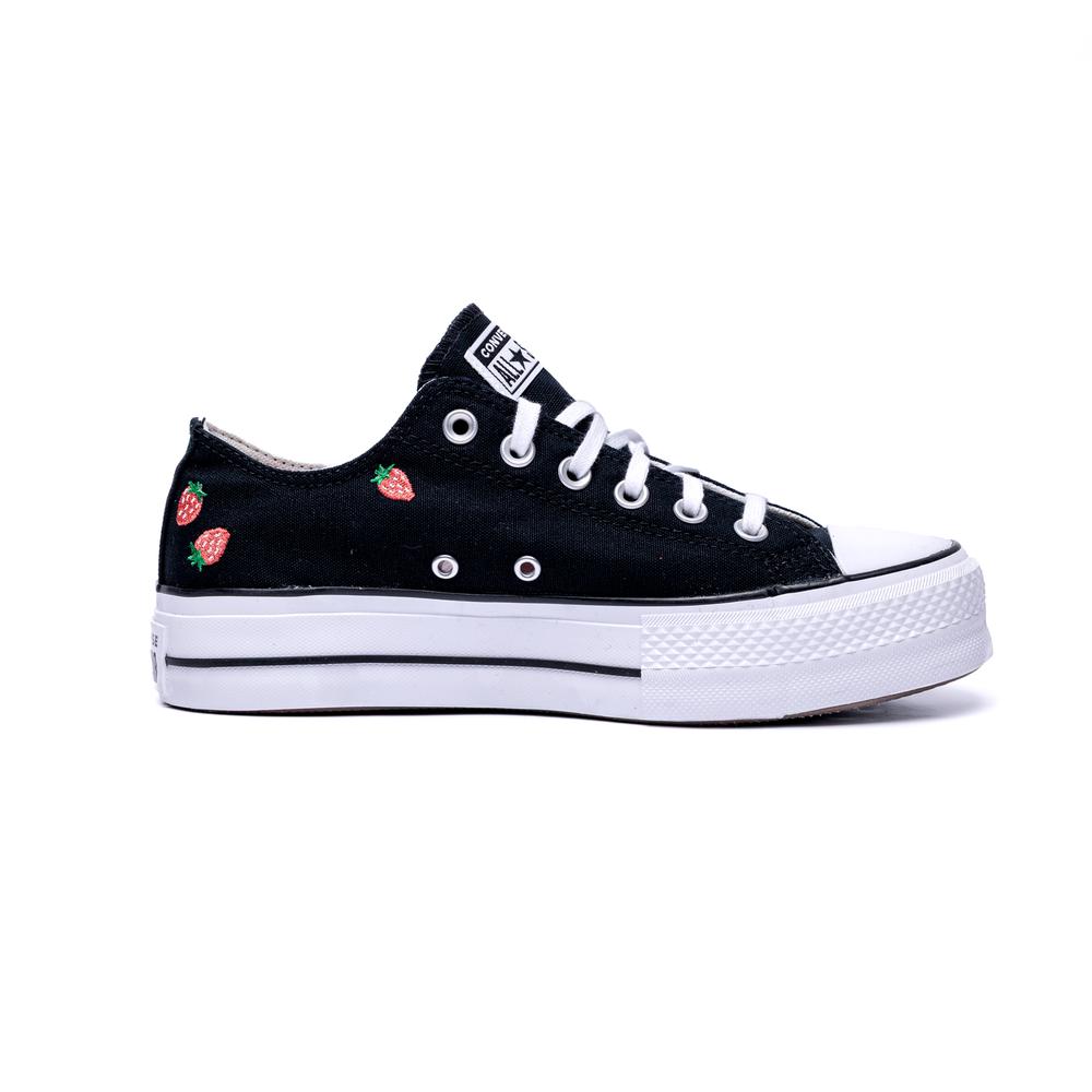 Converse Chuck Taylor All Star Lift Platform Embroidered Strawberries