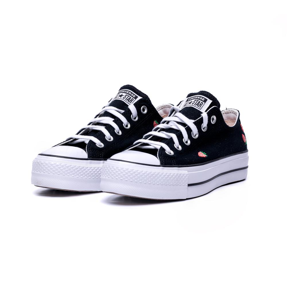 Converse Chuck Taylor All Star Lift Platform Embroidered Strawberries