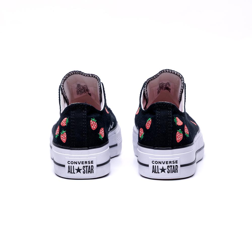 Converse Chuck Taylor All Star Lift Platform Embroidered Strawberries