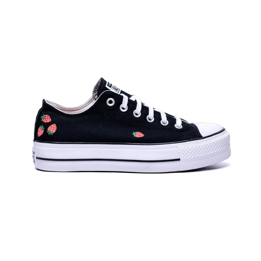 Converse Chuck Taylor All Star Lift Platform Embroidered Strawberries